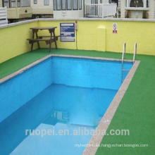 Alfombra ecológica para piscina de césped verde de fácil instalación